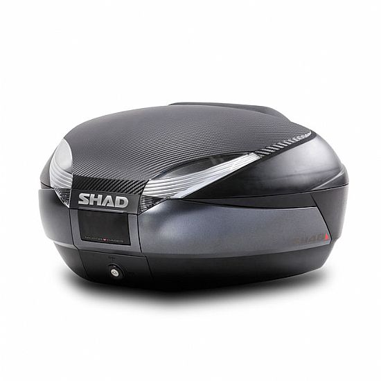 Βαλίτσα SHAD SH48 Σετ Με Carbon Καπάκι - Μαξιλάρι Πλάτης