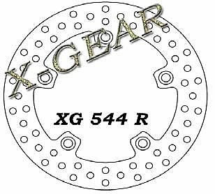 Δισκόπλακα πίσω X-GEAR KYMCO XCITING 250 05-06 / KYMCO XCITING 500 04-06